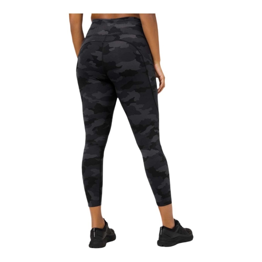 Lululemon Fast and Free Camo Leggings EUC Size 4